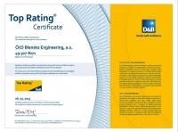 TOP RATING pro ČKD Blansko Engineering, a.s.