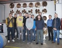 Exkurze studentů VUT v Brně v hydraulické laboratoři v Blansku