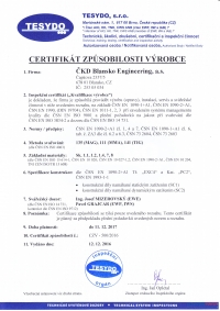 Recertifikace procesu svařování v ČKD Blansko Engineering, a.s.